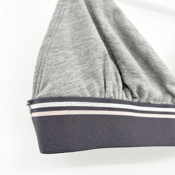 Marine‎ Layer Womens Soft Lounge Rose Striped Bralette Bra Size XS Heather Gray - Picture 2 of 6